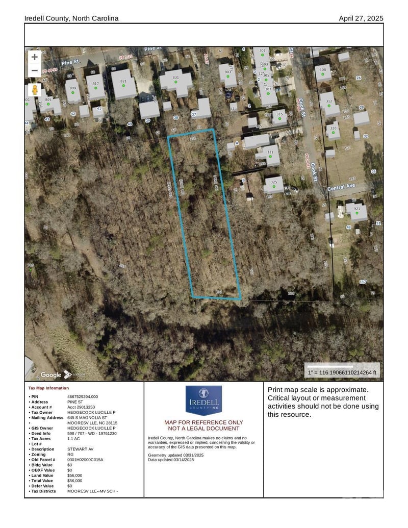 0 Pine Street, Mooresville, NC -  - $85,000