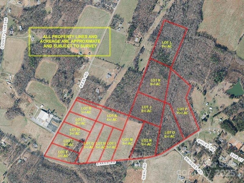3.02+/-AC Bess Road LOT F, Bessemer City, NC -  - $54,360