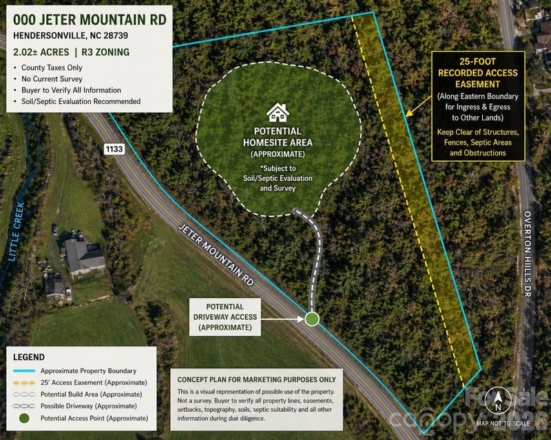 000 Jeter Mountain Road, Hendersonville, NC -  - $135,000