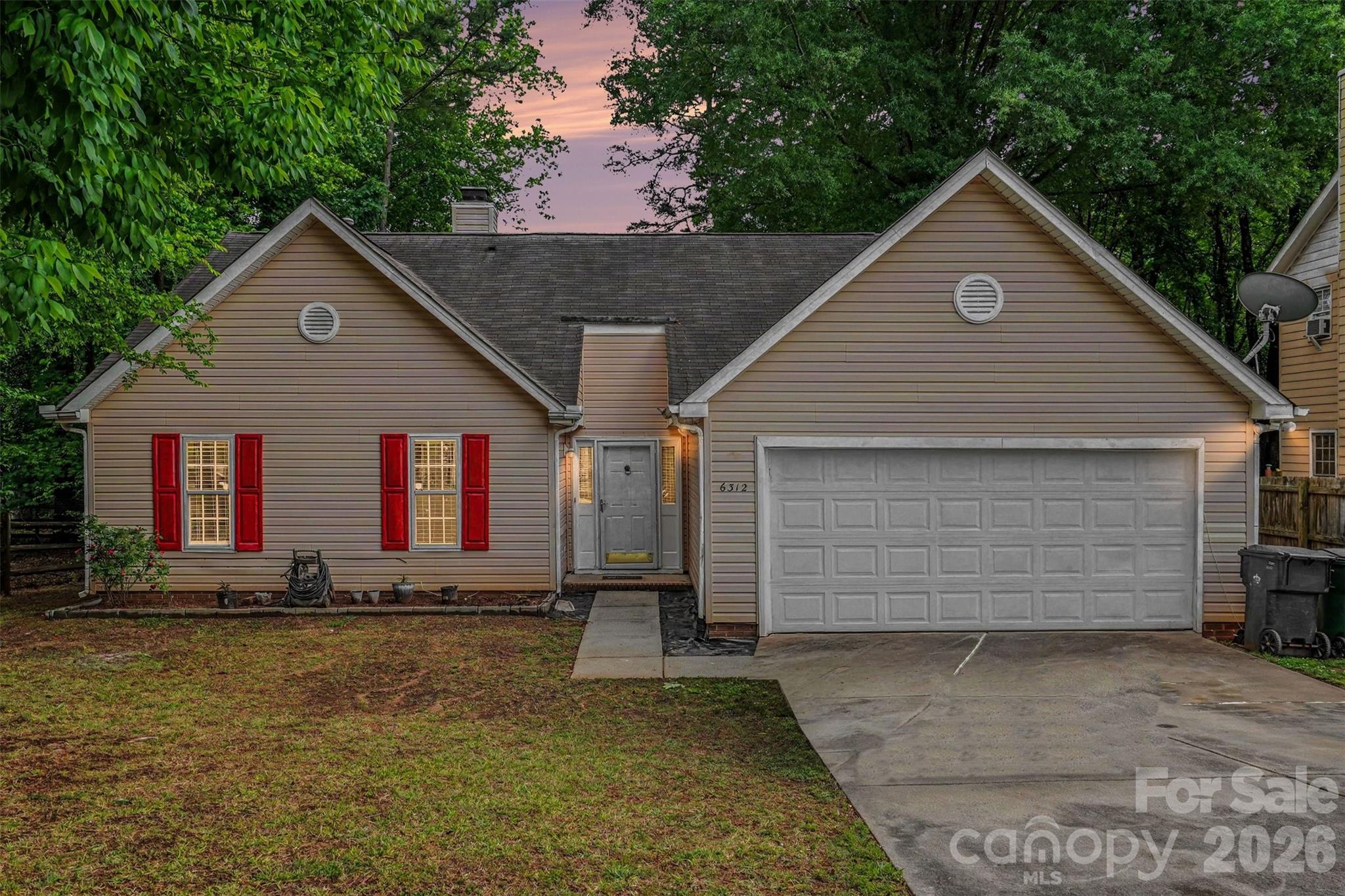 6312 Trysting Road, Charlotte, NC. property listing photo