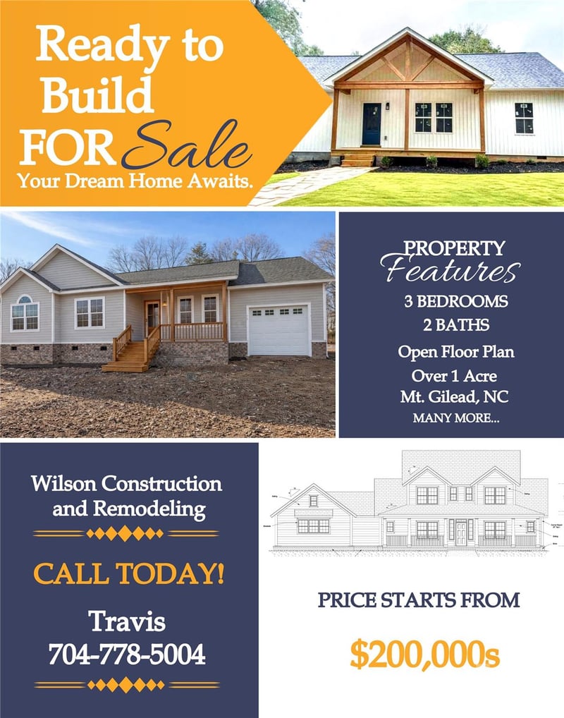 TBD Maske, Mount Gilead, NC - 3 beds, 2 baths, 1,425 sqft - $275,000