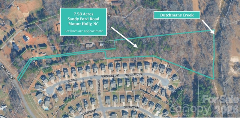 0000 Sandy Ford Road, Mount Holly, NC -  - $185,000