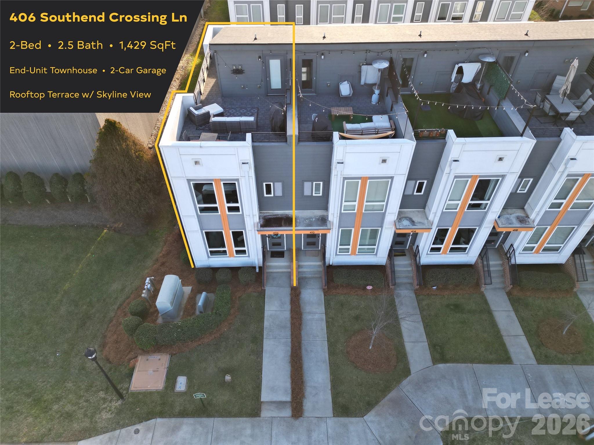 406 Southend Crossing Lane, Charlotte, NC. property listing photo