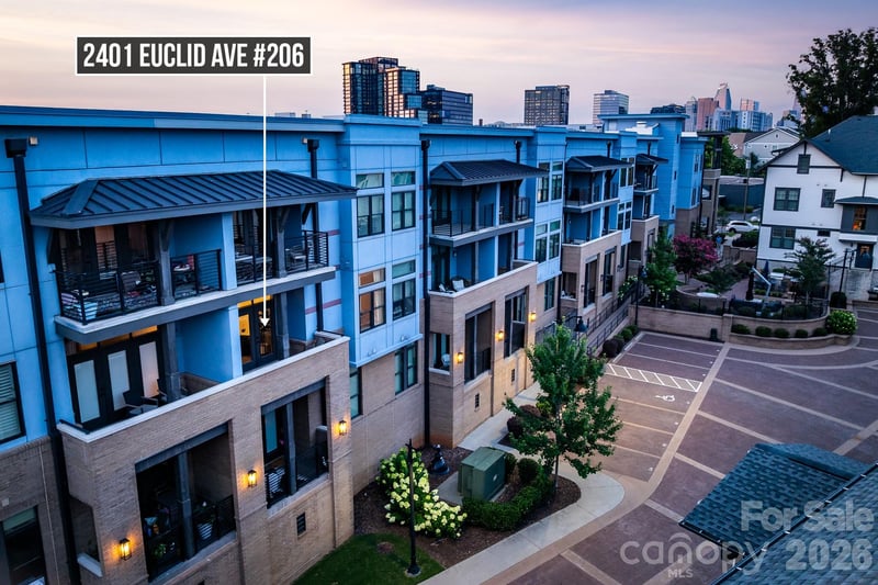 2401 Euclid Avenue Apt 206, Charlotte, NC - 1 bed, 1.5 baths, 759 sqft - $393,900