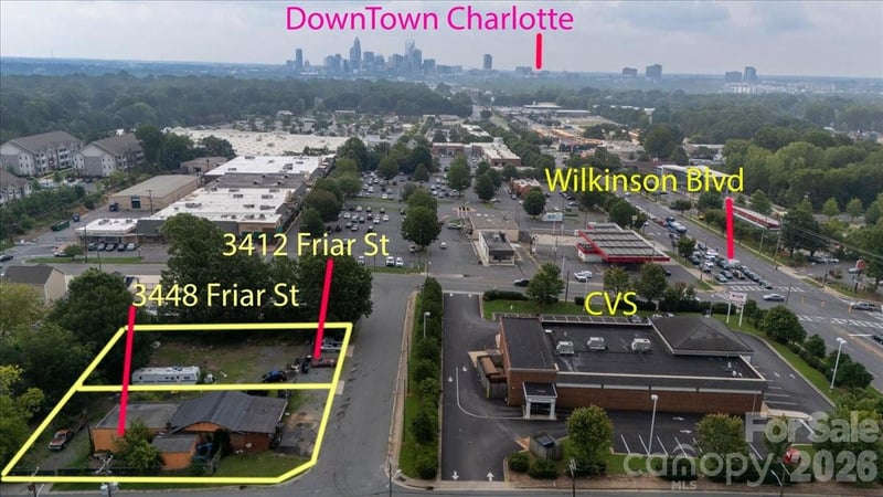 3412 and 3448 Friar Street, Charlotte, NC -  - $650,000