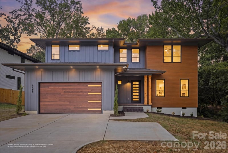 1433 N Sharon Amity Road, Charlotte, NC - 5 beds, 3.5 baths, 3,398 sqft - $1,299,000